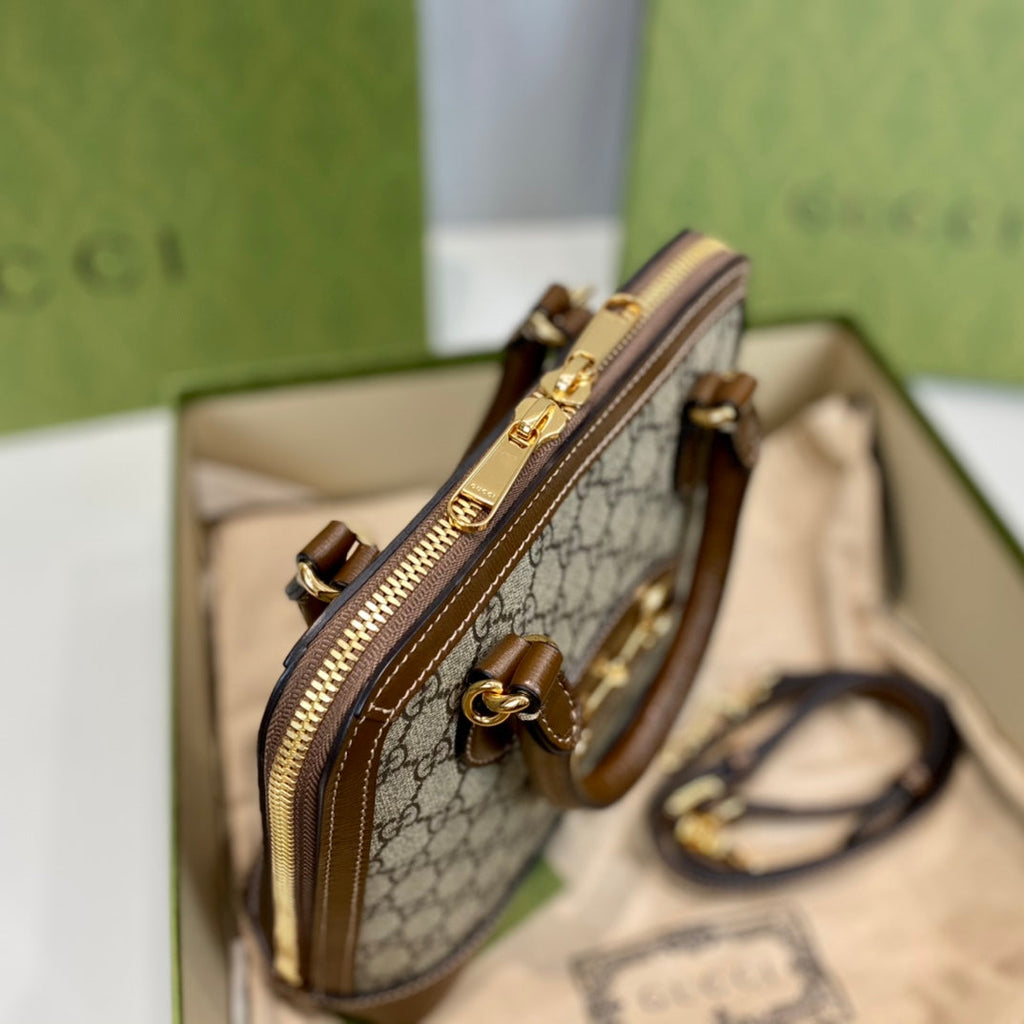 Gucci 1955 Horsebit Shell Shoulder Bag