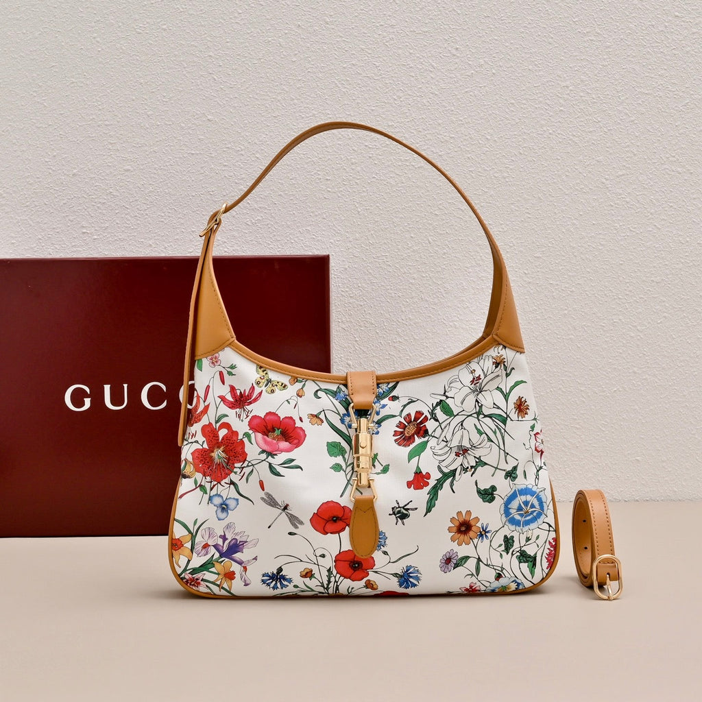 Gucci Jackie 1961 Flora Shoulder Bag