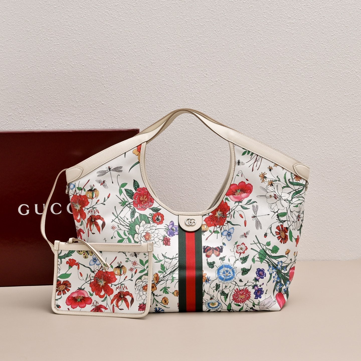 Gucci GG Giglio Floral Tote Bag