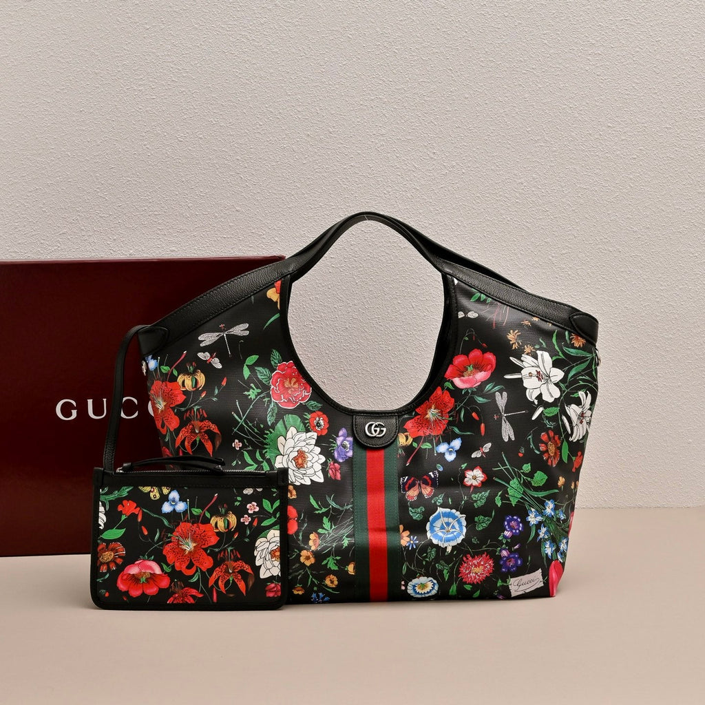 Gucci GG Giglio Floral Tote Bag